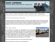 Tablet Screenshot of oahuexpress.com